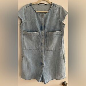 Zara Denim Romper!